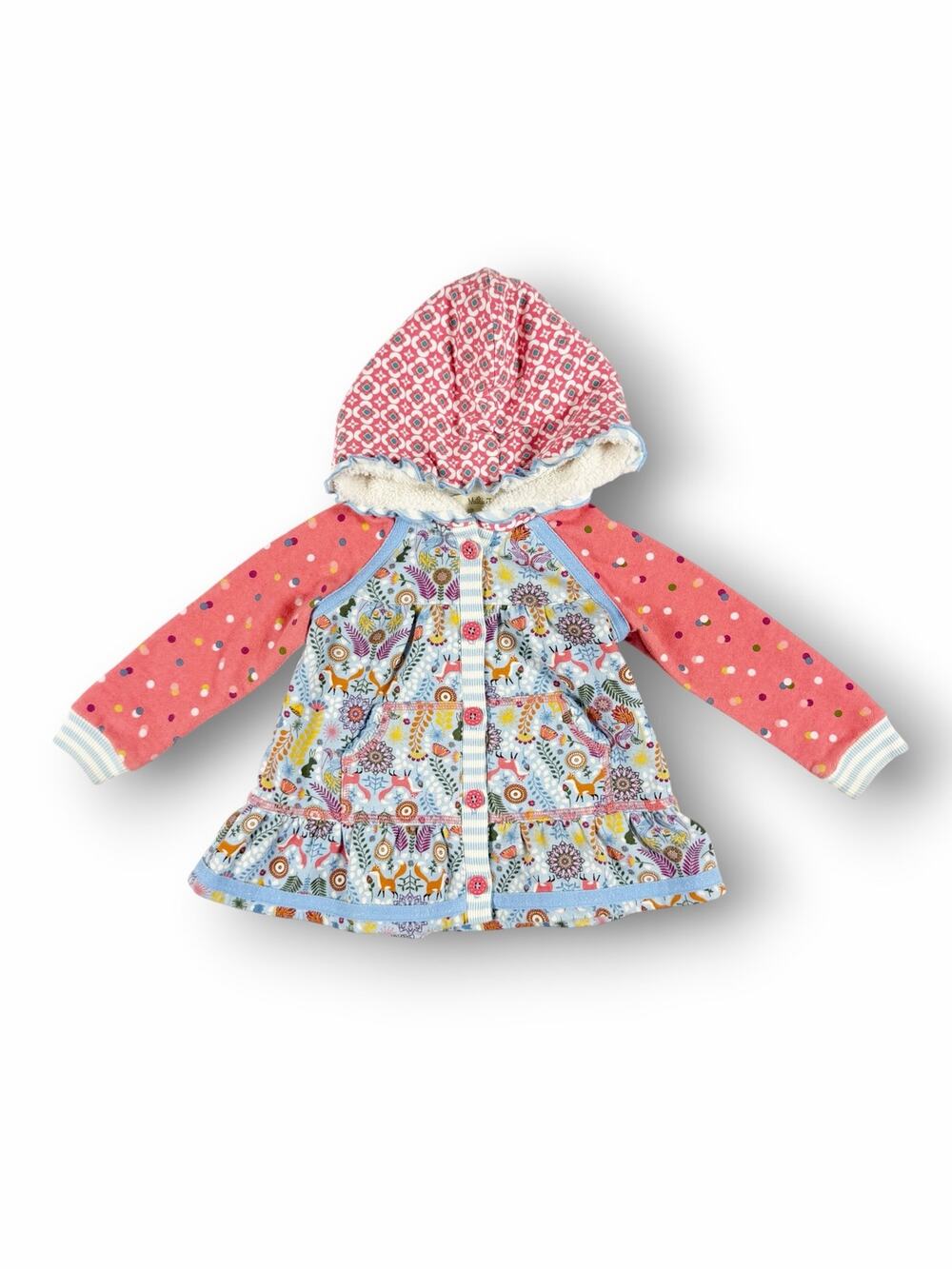 Matilda Jane Hold Me Hoodie Woodland Fox Sherpa Jacket 18-24 Months